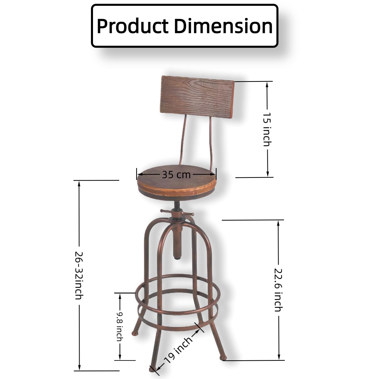 高さ調整可能 バースツール 木製 Amazon｜木製ダイニングチェア 昇降式 360°回転 バースツール 丸